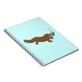 Cute swimming duck-bypus notitieboek (Rechterzijde)