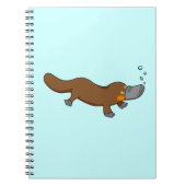 Cute swimming duck-bypus notitieboek (Voorkant)