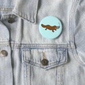 Cute swimming duck-bypus ronde button 5,7 cm (In situ)