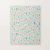 Cute Swimming Fish Nautical Sea Difficult Pattern Legpuzzel (Verticaal)