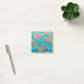 Cute Swimming Goldfish & Water Pattern Post-it® Notes (Kantoor)
