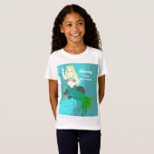 Cute Swimming Mermaid Personalized T-shirt (Voorkant volledig)