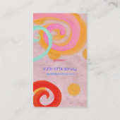 Cute Swirls Visitekaartje (Achterkant)
