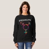 Cute Symbol LGBT Support Transgender Gay Pride Trui (Voorkant volledig)