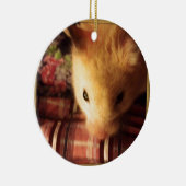 Cute Syrian Hamster Keramisch Ornament (Rechts)