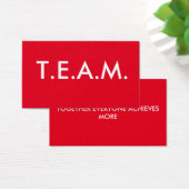 CUTE T.E.A.M. T-Shirt Visitekaartje (Bureau)