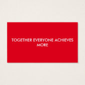 CUTE T.E.A.M. T-Shirt Visitekaartje (Achterkant)