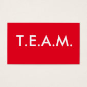 CUTE T.E.A.M. T-Shirt Visitekaartje (Voorkant)