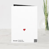 Cute T-Rex Dino-Valentijnsdag | I Steal Hearts Feestdagen Kaart (Achterkant)