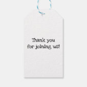 Cute T-Rex Dinosaur Kids Birthday Cartoon Jurassic Cadeaulabel (Achterkant)