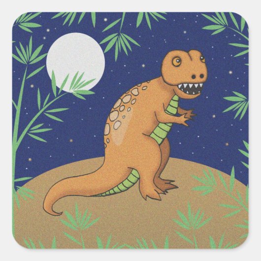 Cute T-Rex Dinosaurus Stickers (Voorkant)