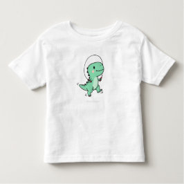 Cute T-Rex Jumping Rope for Kids Kinder Shirts