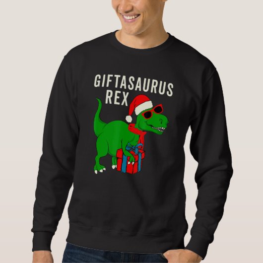 Cute T Rex Kerstmis Meme Asaurus Rex Trui (Voorkant)