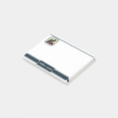 Cute T-Rex Riding Monster Truck Dinosaur Name Post-it® Notes (Schuin)