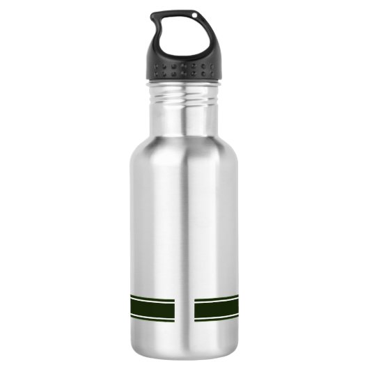 Cute T-Rex Riding Monster Truck Dinosaur Name Waterfles (Achterkant)