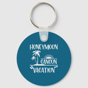 Cute T-shirt huwelijksreis Cancun vakantie Mexico Sleutelhanger