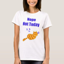Cute T Shirt showing a cat sleeping