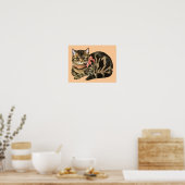 Cute Tabby Calico Cat/Kitten Poster (Keuken)