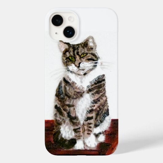 Cute Tabby Cat Art Case-Mate iPhone Case (Achterkant)