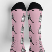 Cute Tabby Cat Baby Pink Cats Pet Socks Sokken (Top)
