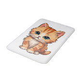 Cute Tabby Cat Badmat (Gekanteld)