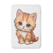 Cute Tabby Cat Badmat (Voorkant Verticaal)