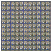 Cute Tabby Cat Brown Wearing Blue Stropdas Stof (Swatch)