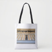 Cute Tabby Cat Funny Quote Tote Bag (Voorkant)