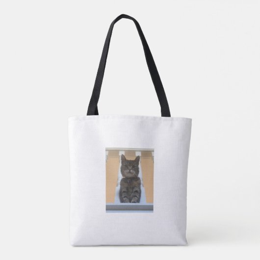 Cute Tabby Cat Funny Quote Tote Bag (Achterkant)
