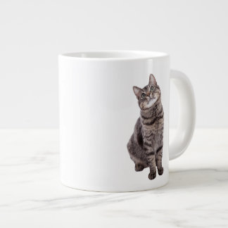 Cute Tabby Cat Grote Koffiekop
