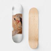 Cute tabby cat huilen met één oog persoonlijk skateboard (Voorkant)