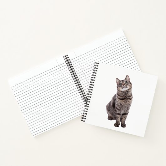 Cute Tabby Cat Notitieboek (Binnen)