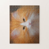 Cute Tabby Cat Oranje White Fluffy Beauful Legpuzzel (Verticaal)