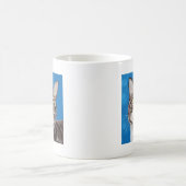 Cute Tabby Cat Painting Koffiemok (Center)