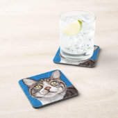 Cute Tabby Cat Painting Onderzetter (Rechterzijde)
