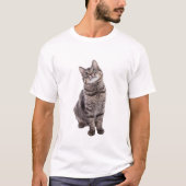 Cute Tabby Cat T-shirt (Voorkant)