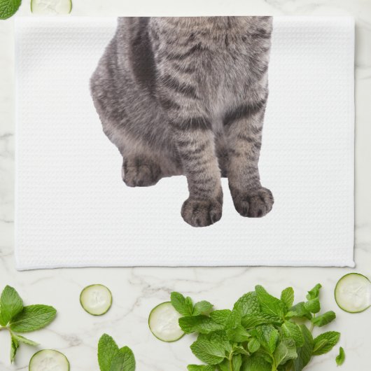 Cute Tabby Cat Theedoek (Gevouwen)