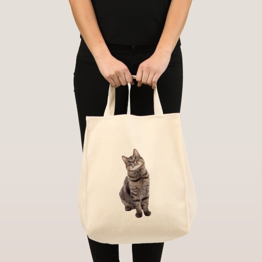 Cute Tabby Cat Tote Bag (Voorkant (product))