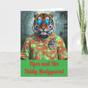 Cute Tabby en Tiger Vouwkaart Kaart