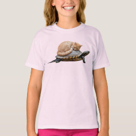 Cute Tabby Schildpad Kinder T-Shirt