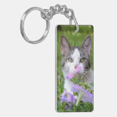 Cute Tabby & White Kitten in de Sleutelhanger Flow (Voorkant Links)