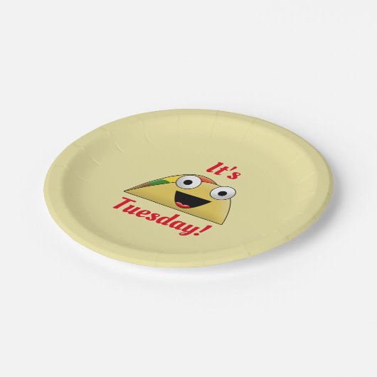 Cute Taco dinsdag Papieren Bordje (Gekanteld)
