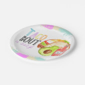 Cute taco Fiesta thema babydouchepapier bord (Gekanteld)