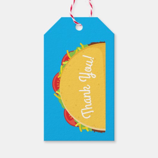 Cute Taco Kinder 1st Birthday Party Mexican Food Cadeaulabel (Voorkant)