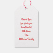 Cute Taco Kinder 1st Birthday Party Mexican Food Cadeaulabel (Achterkant)