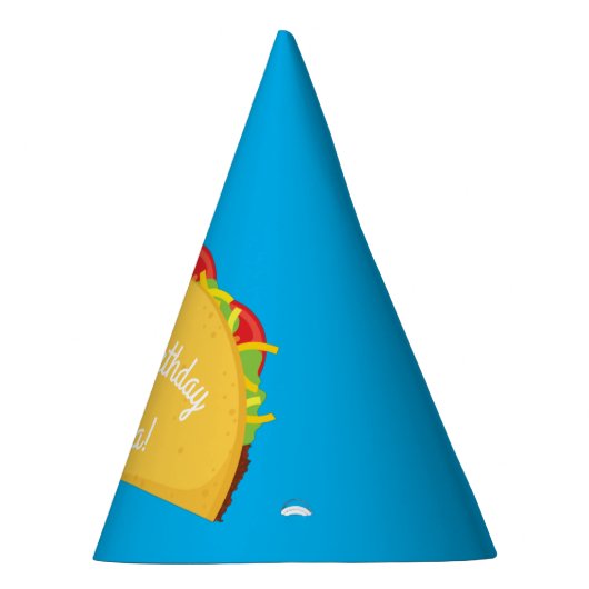 Cute Taco Kinder 1st Birthday Party Mexican Food Feesthoedjes (Rechts)