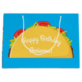 Cute Taco Kinder 1st Birthday Party Mexican Food Groot Cadeauzakje (Voorkant)