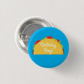 Cute Taco Kinder 1st Birthday Party Mexican Food Ronde Button 3,2 Cm (Voorkant /achterkant)