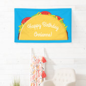 Cute Taco Kinder 1st Birthday Party Mexican Food Spandoek (Insitu)