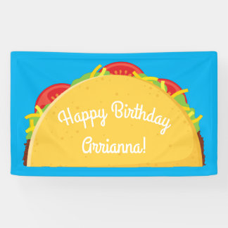 Cute Taco Kinder 1st Birthday Party Mexican Food Spandoek